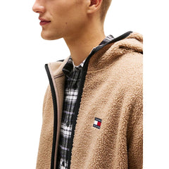 Beige Recycled Polyester Hoodie