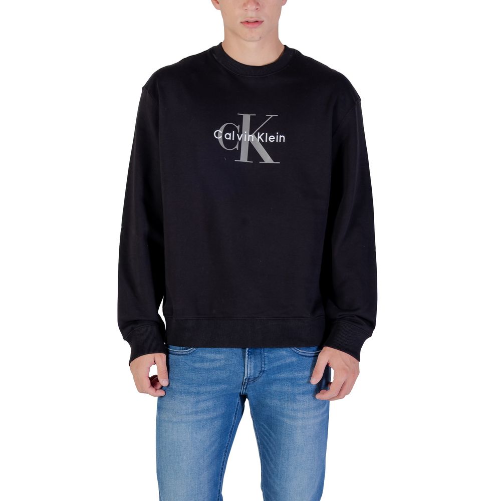 Black Cotton Sweatshirt