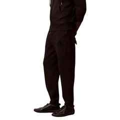 بنطال رياضي أسود من القطن (بنطال تمرين)