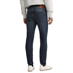 Blue Cotton Skinny Jeans