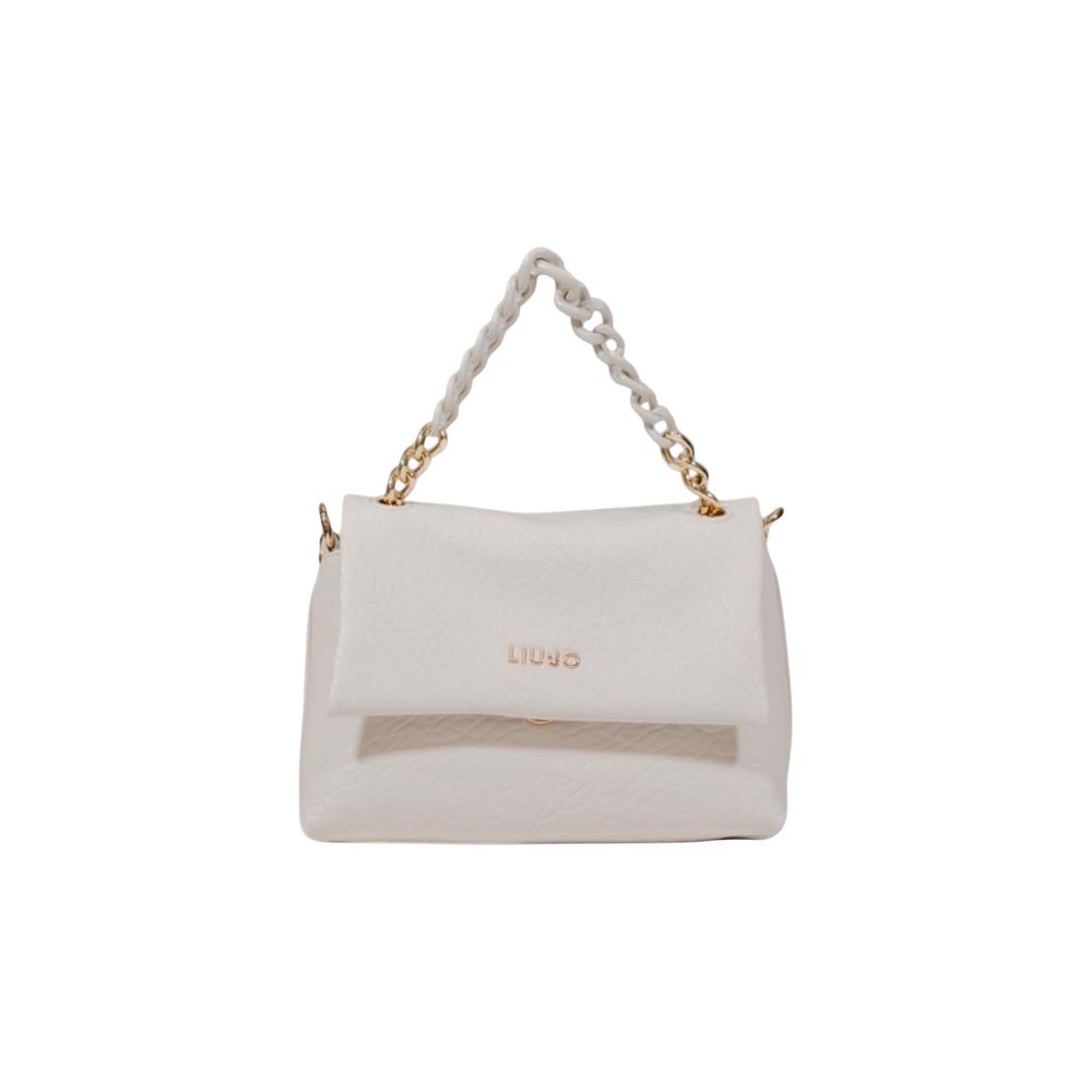 White Polyester Handbag