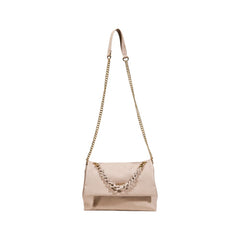 Beige Polyester Handbag
