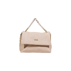 Beige Polyester Handbag