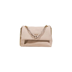 Beige Polyester Handbag