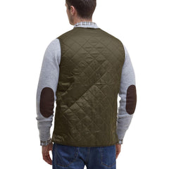 Green Polyamide Sleveless Jacket