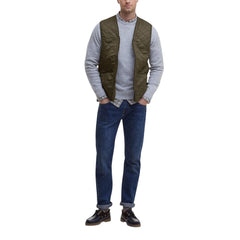 Green Polyamide Sleveless Jacket