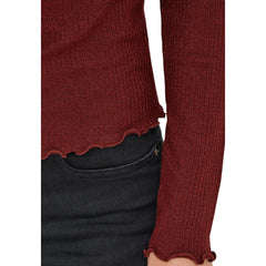 Red Organic Cotton Long Sleeve T-Shirt