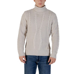 Gray Marabou Turtleneck