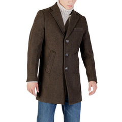 Green Polyester Coat
