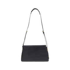Black Artificial Leather Handbag