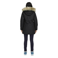 Black Polyester Parka