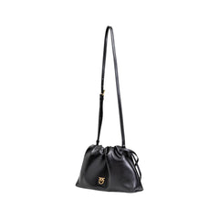 Black Artificial Leather Handbag