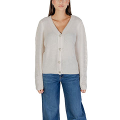 Beige Marabou Cardigan