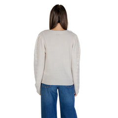 Beige Marabou Cardigan