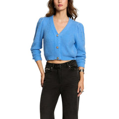 Blue Marabou Cardigan