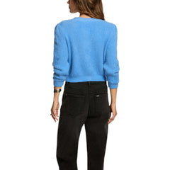 Blue Marabou Cardigan