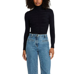 Black Viscose Turtleneck