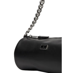 Black Artificial Leather Handbag