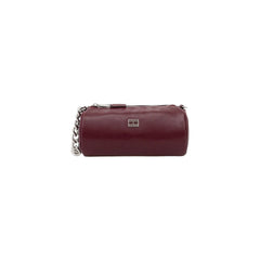 Bordeaux Artificial Leather Handbag
