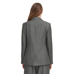 Gray Polyester Blazer
