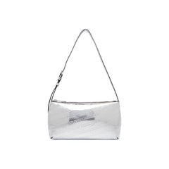 Silver Polyethylene Handbag