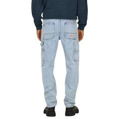 Blue Cotton Relaxed Fit Jeans