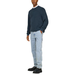Blue Cotton Relaxed Fit Jeans