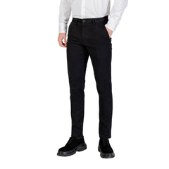 Black Cotton Skinny Pants