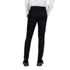 Black Cotton Skinny Pants