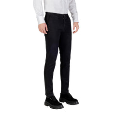 Black Cotton Skinny Pants