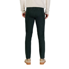 Green Cotton Skinny Pants