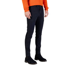 Blue Cotton Skinny Pants