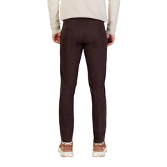 Brown Cotton Skinny Pants