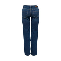 Blue Cotton Bootcut Jeans