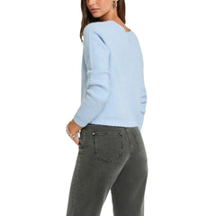 Blue Polyester Cardigan