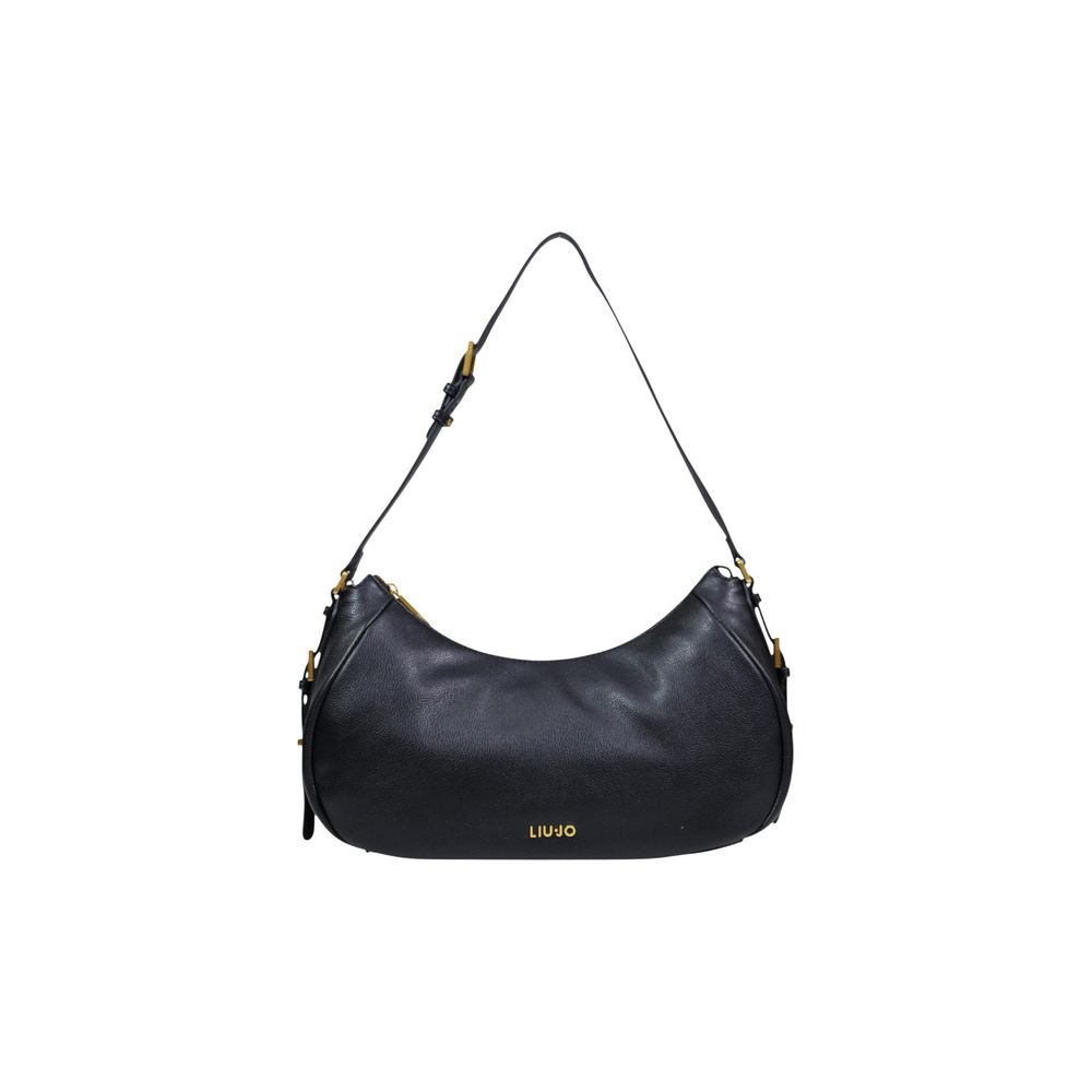 Black Artificial Leather Handbag