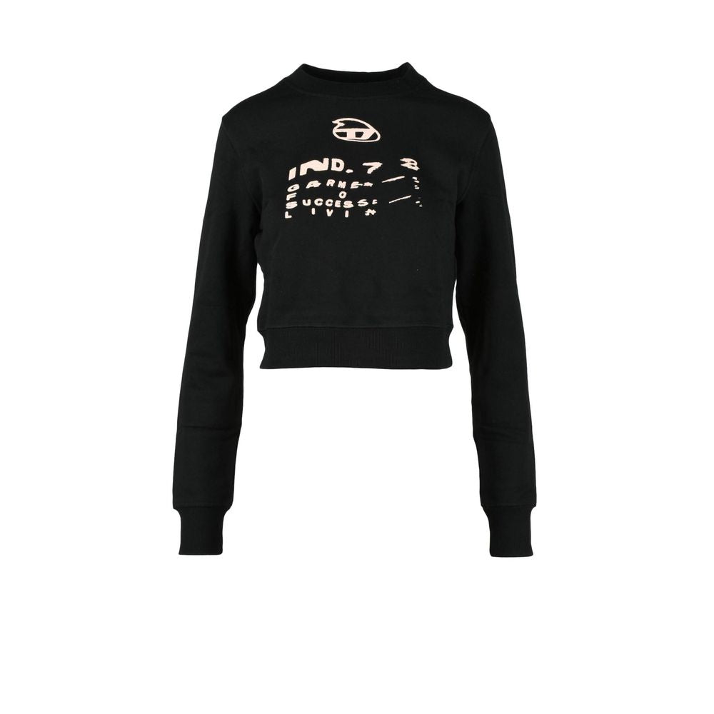 Black Cotton Sweatshirt