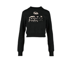 Black Cotton Sweatshirt