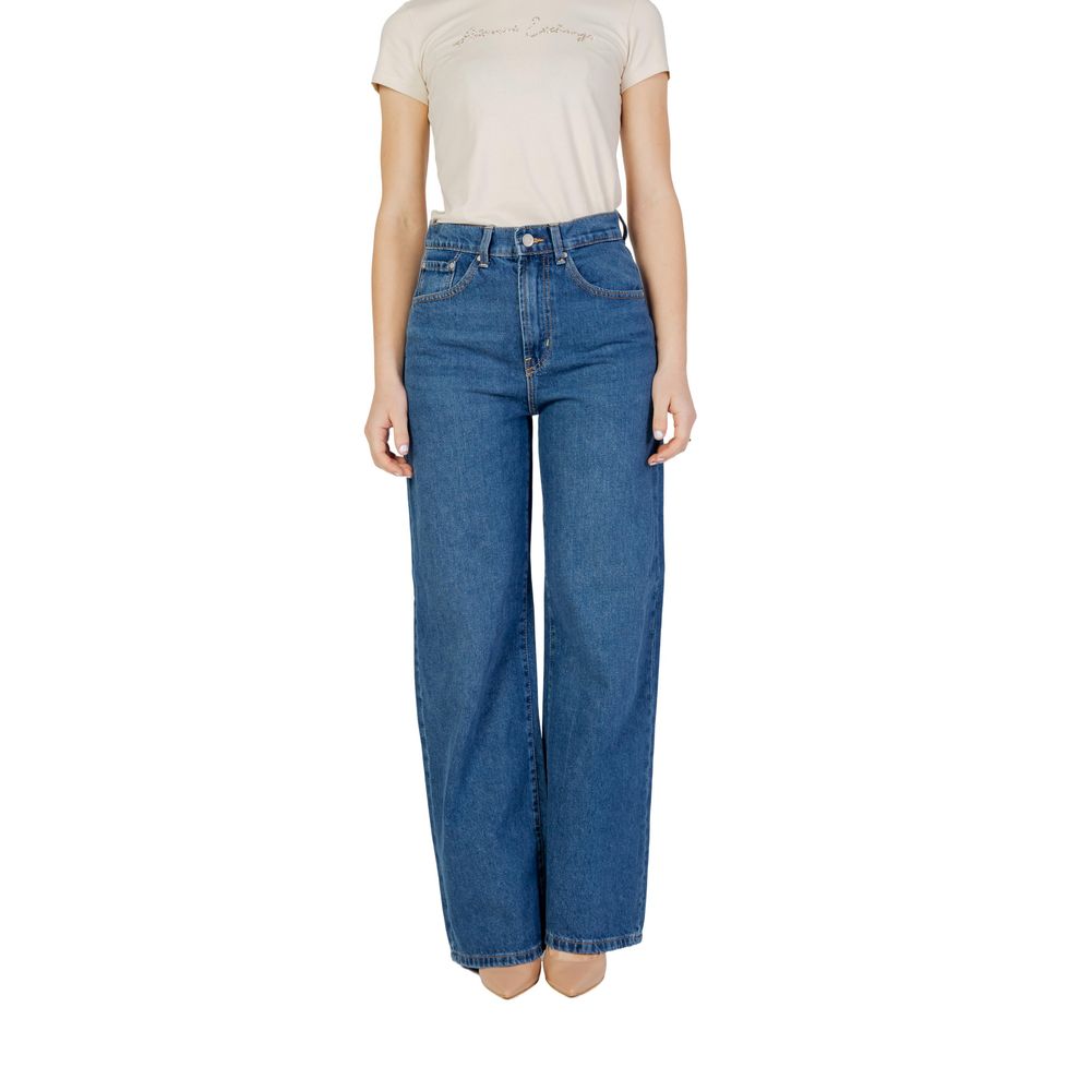 Blue Cotton Relaxed Fit Jeans