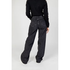 Black Cotton Relaxed Fit Jeans