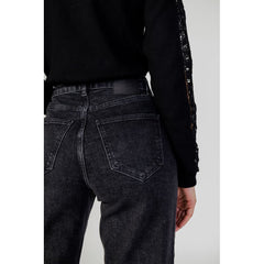 Black Cotton Relaxed Fit Jeans