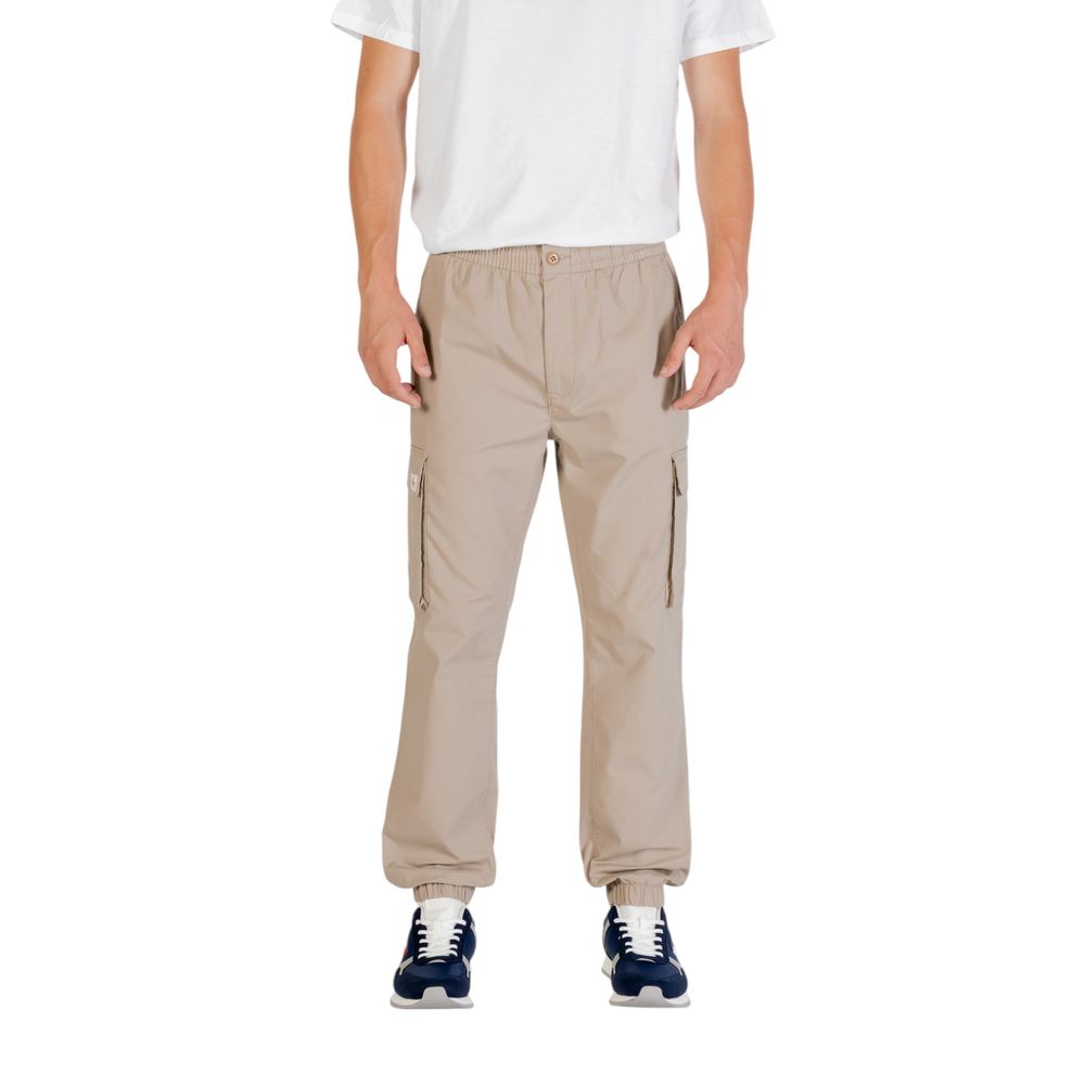 Brown Cotton Cargo Pants