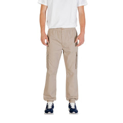 Brown Cotton Cargo Pants