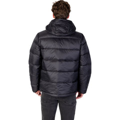 معطف أسود من البولي أميد