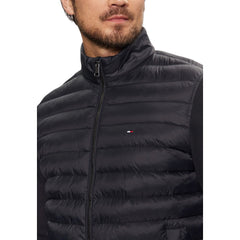 Blue Recycled Cotton Jackets And Coat