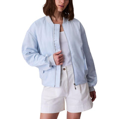 Blue Recycled Polyester Bomber