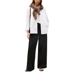 Black Organic Cotton Casual Pants