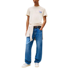 Beige Recycled Cotton T-Shirt