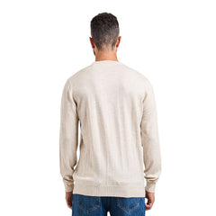 Beige Polyacrylic Sweatshirt