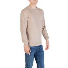 Beige Polyester Sweatshirt